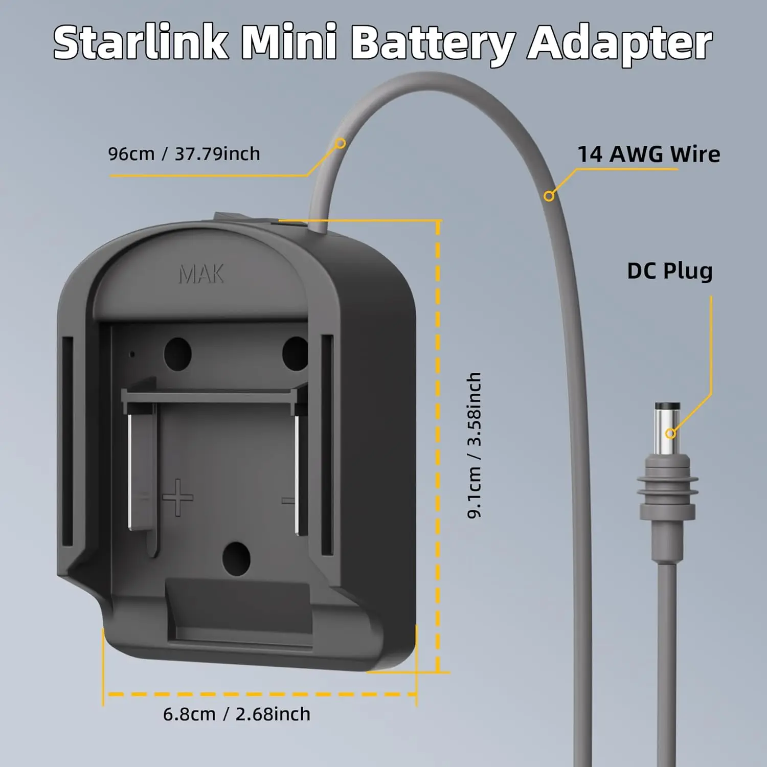 Cable alimentación batería Makita CC impermeable con fusible - imagen 2