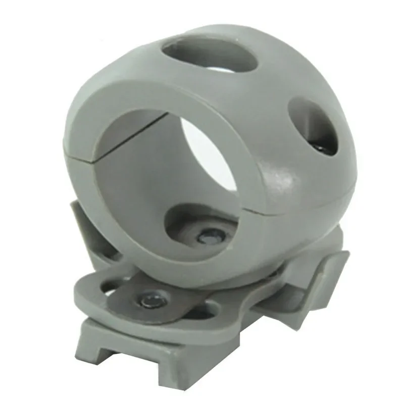 Soporte pinza para linterna táctica en casco, fijación rápida