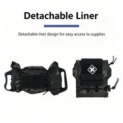 Bolsa IFAK MOLLE táctica botiquín primeros auxilios exterior