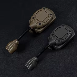 WOSPORT Linterna frontal táctica para casco nailon – Caza y airsoft