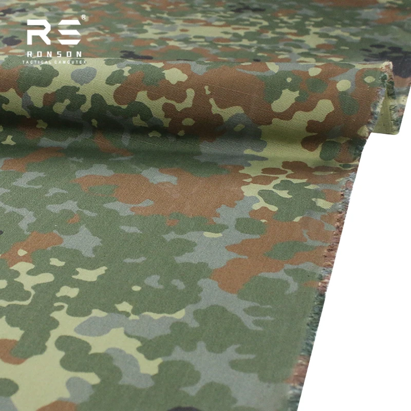 Tela táctica NYCO ripstop Flectarn camuflaje alemán para uniformes - imagen 3