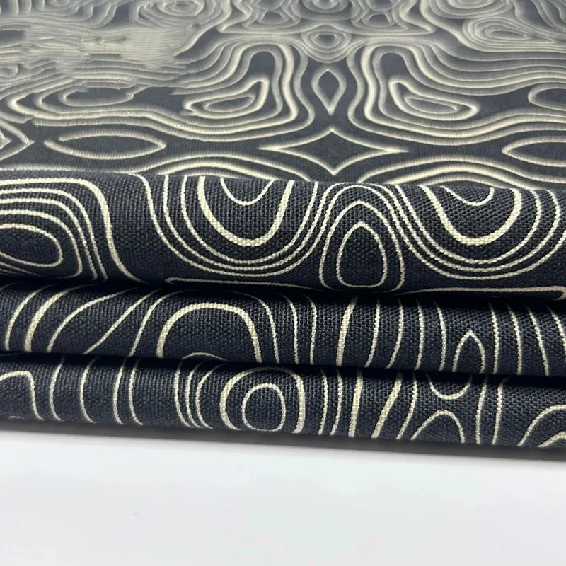 Tela nylon Terrain verde negro con PU y camuflaje topográfico