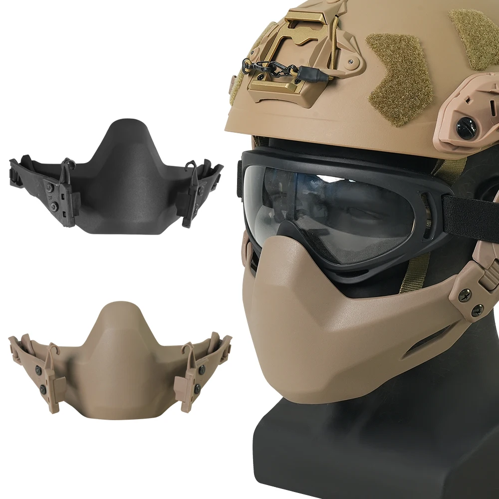 BOOIU Mascarilla Táctica Plegable Viento y Polvo – Paintball Airsoft - imagen 4
