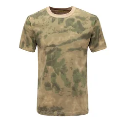 Camiseta táctica camuflaje Tom algodón puro manga corta hombre
