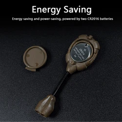 Linterna táctica para casco MPLS con LED