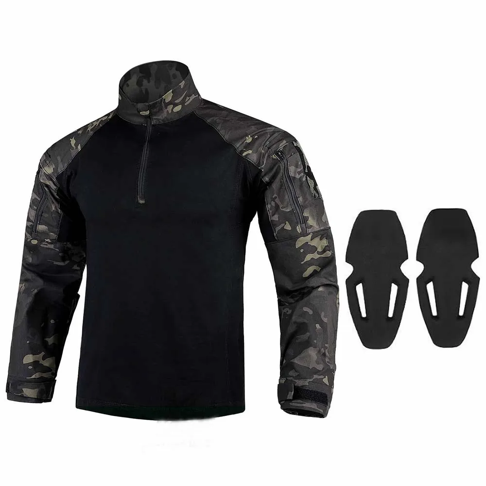 G4 Camiseta táctica de manga larga con coderas y cremallera YKK - imagen 2