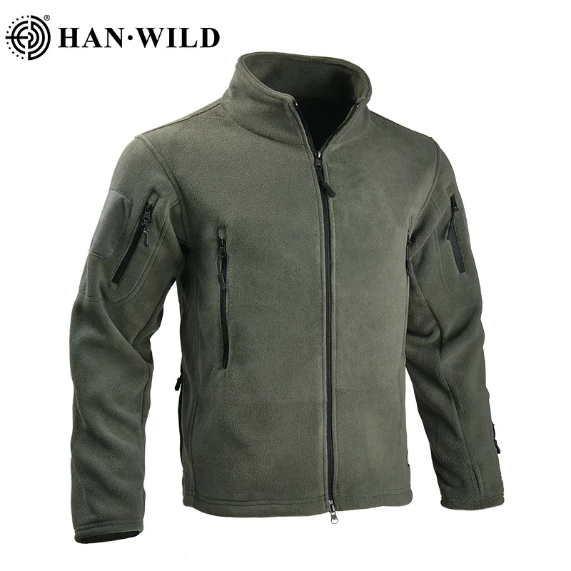 Chaqueta táctica softshell hombre – Cortavientos abrigada exterior