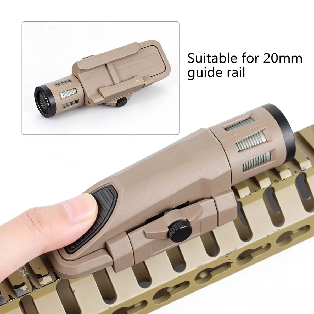 INFORCE WML APL linterna táctica para riel Picatinny LED estroboscópica - imagen 2