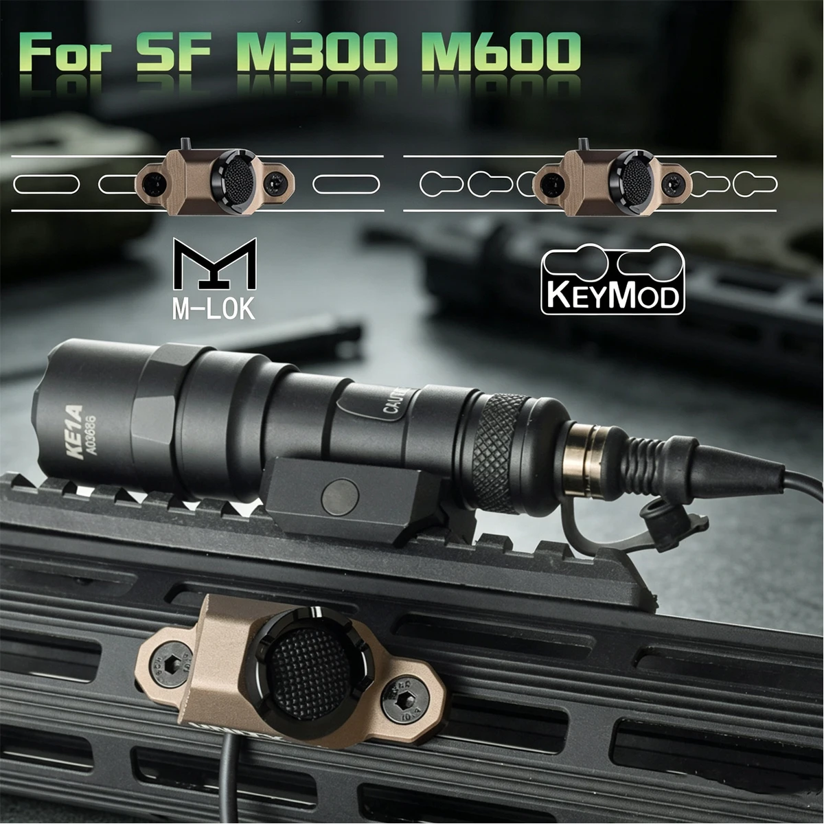 UNITY Hot Button: interruptor remoto KeyMod para SureFire M300/M600 - imagen 3