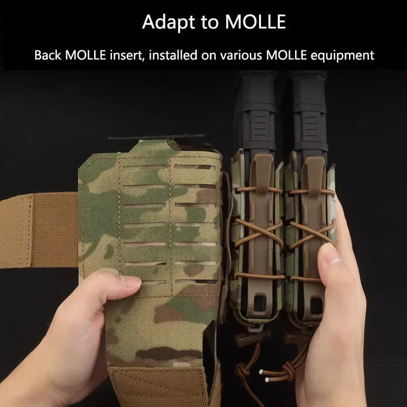 Bolsa táctica MOLLE para cargadores 5,56 de caza y airsoft riñonera