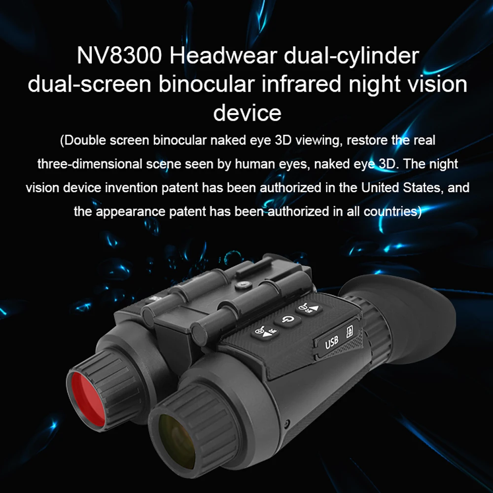 Ajuste y vista a través de las gafas nocturnas NV8300