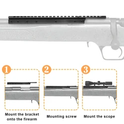 Adaptador Picatinny de 20 mm a cola de milano de 11 mm para visor