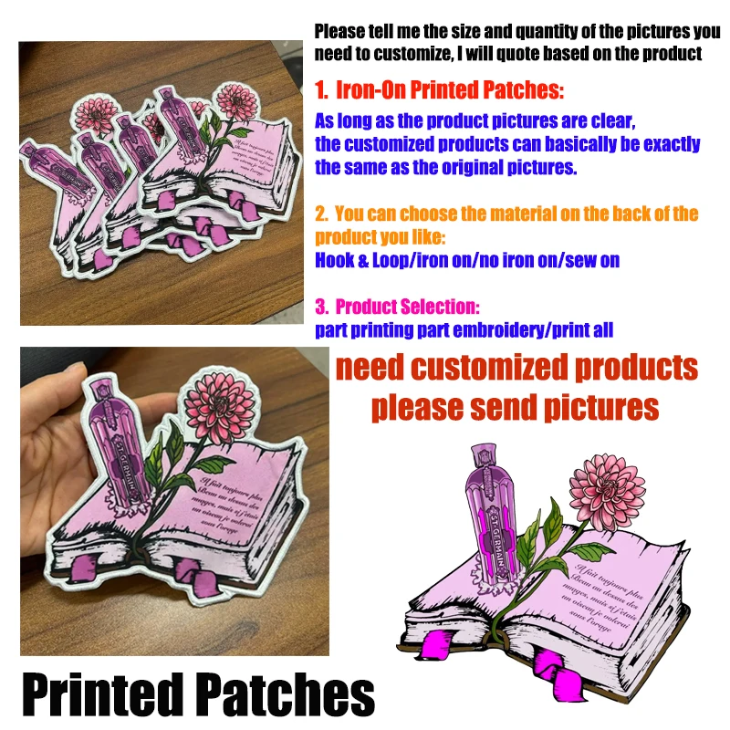 Parche táctico termoadhesivo personalizado bordado con gancho y bucle - imagen 3