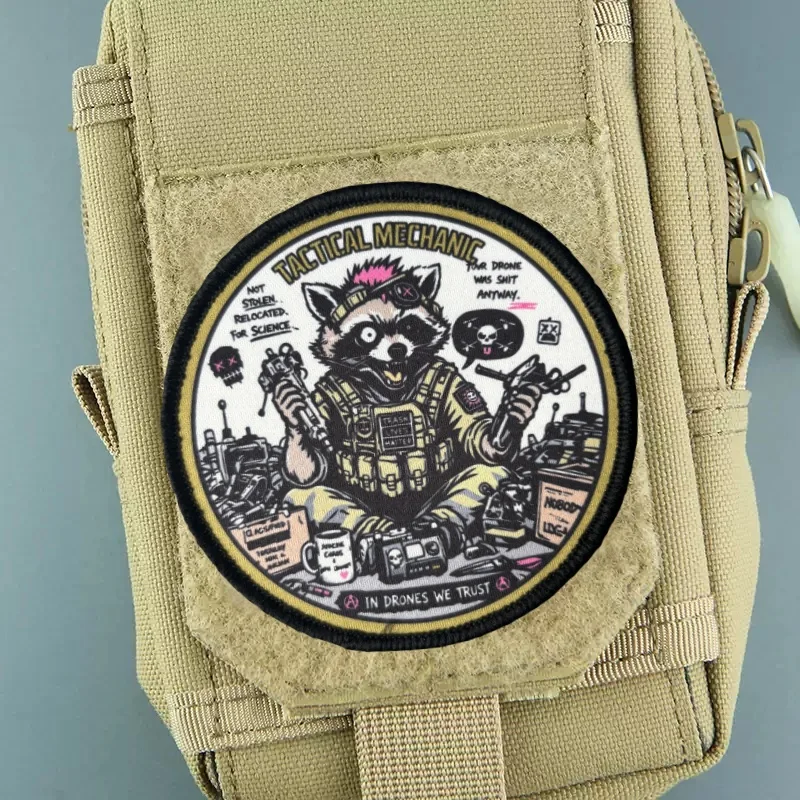 Parche táctico insignia moral mecánico, gancho y bucle para mochila - imagen 2