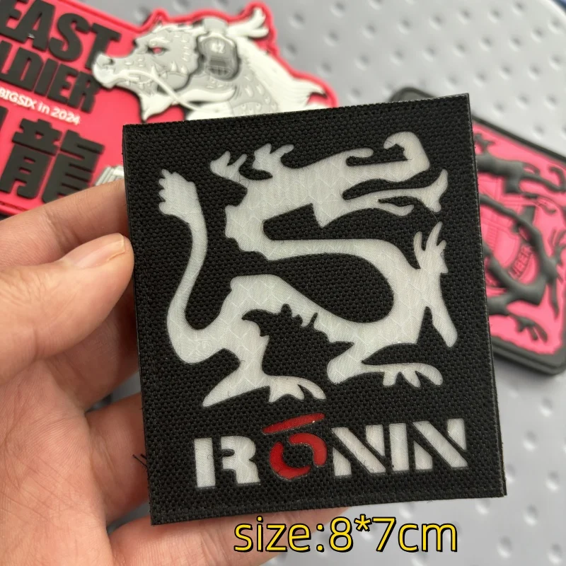 Roninlong Parche táctico dragón zodiacal con velcro para mochila - imagen 5