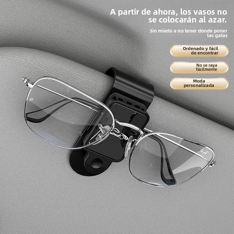 Clip parasol coche gafas de sol – Retenedor multifunción automóvil