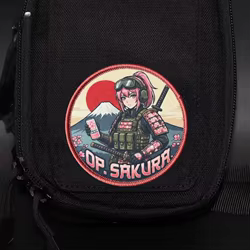 Parche táctico gancho y bucle insignia moral anime chica para ropa