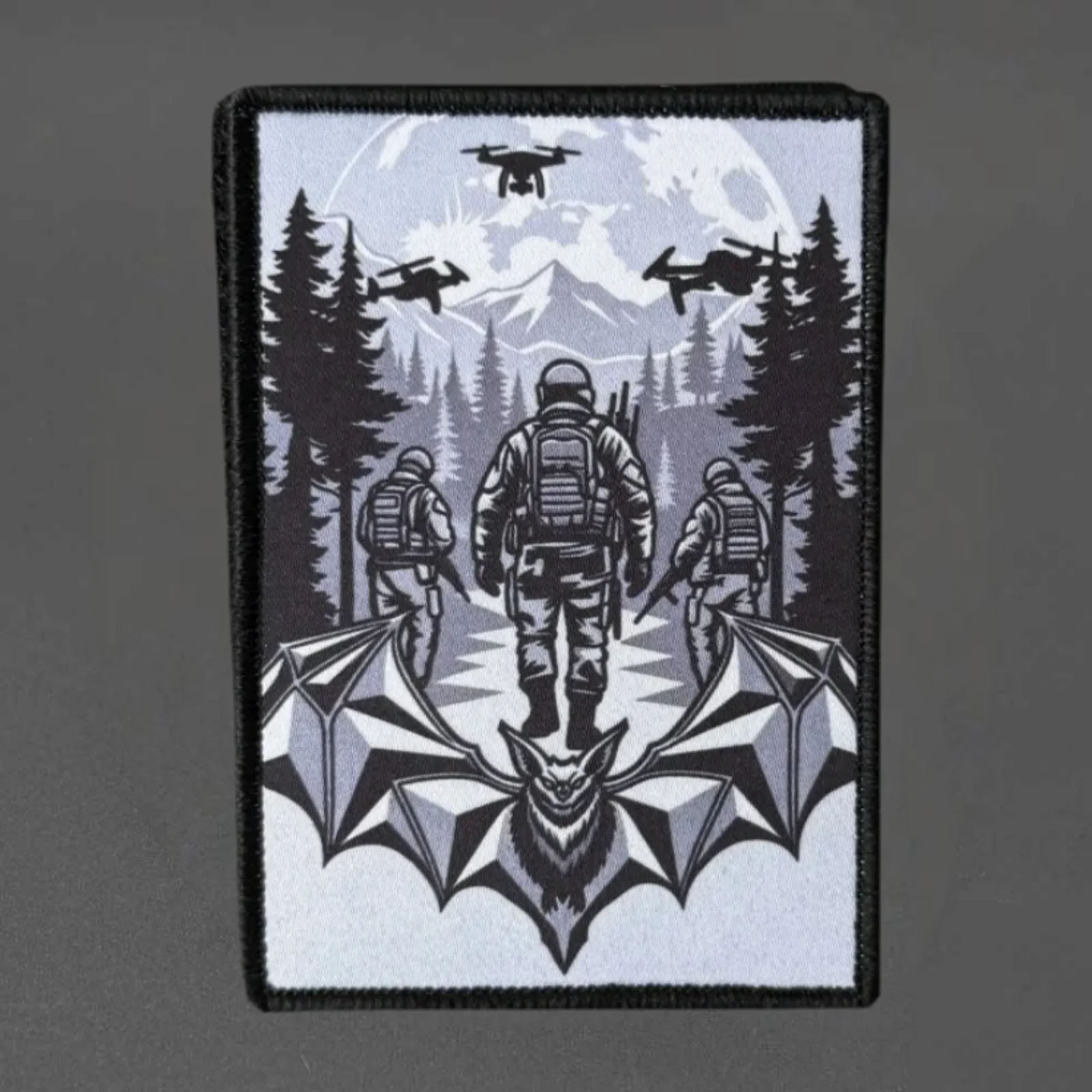 Parche táctico Squad Drone con velcro para chaleco o mochila - imagen 5