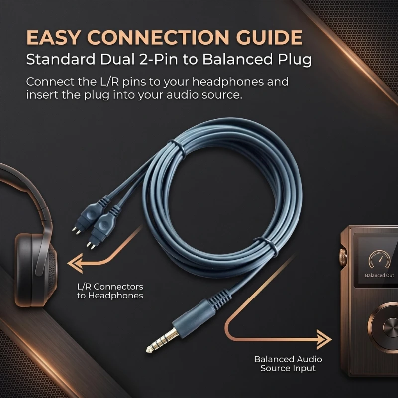 Cable auricular CACAZI con conector de 6.35 mm