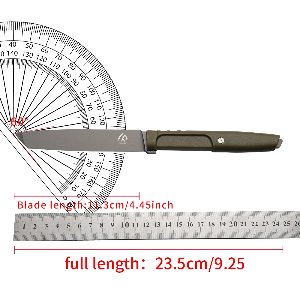 Cuchillo táctico fijo G10 con funda para actividades al aire libre - imagen 2