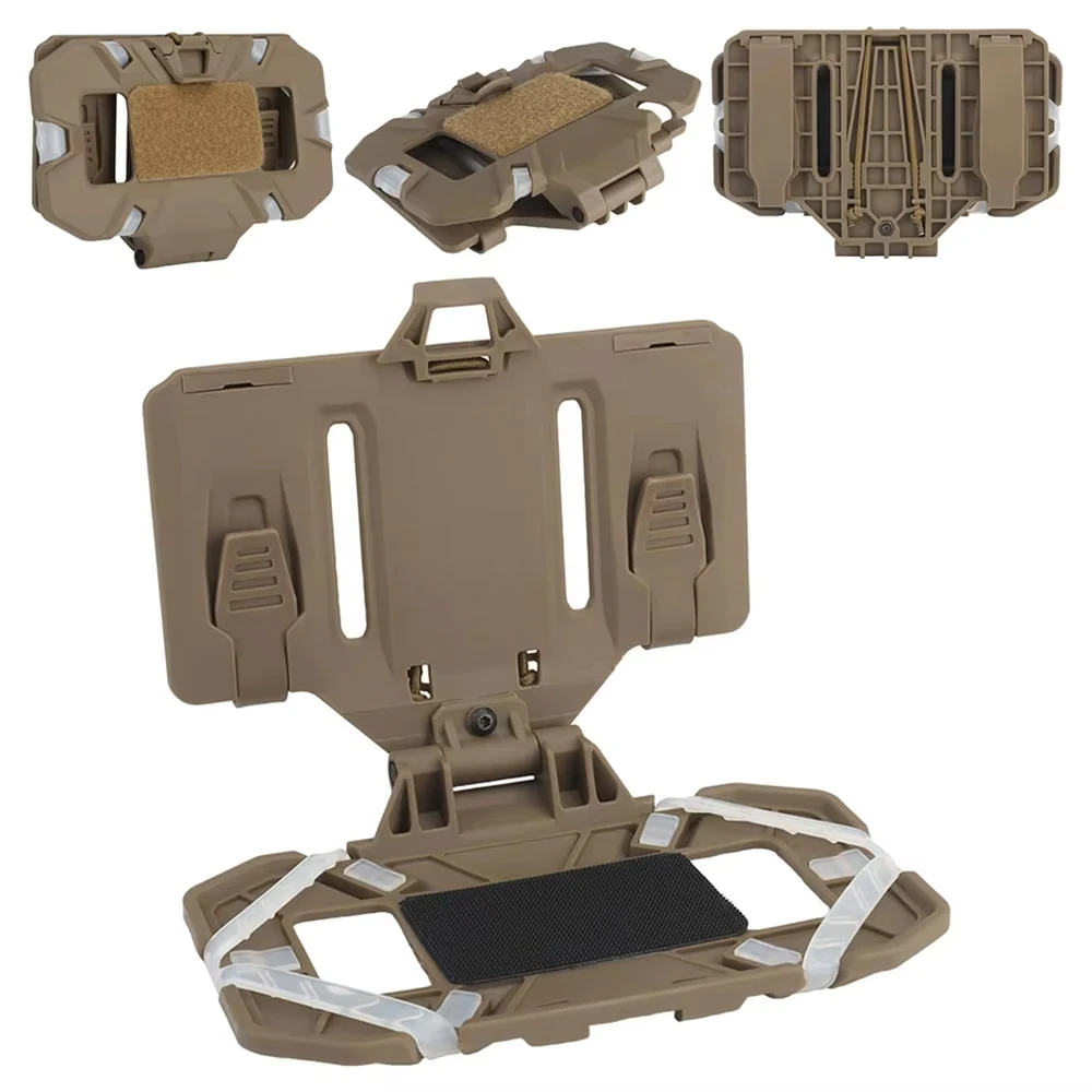 Soporte móvil MOLLE para chaleco táctico con placa plegable premium - imagen 4