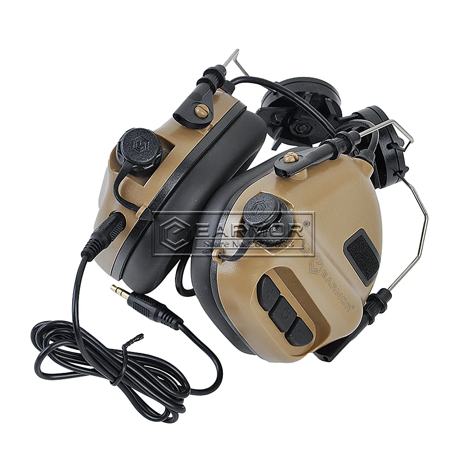 Earmor M31H auriculares tácticos con cancelación de ruido para casco - imagen 3