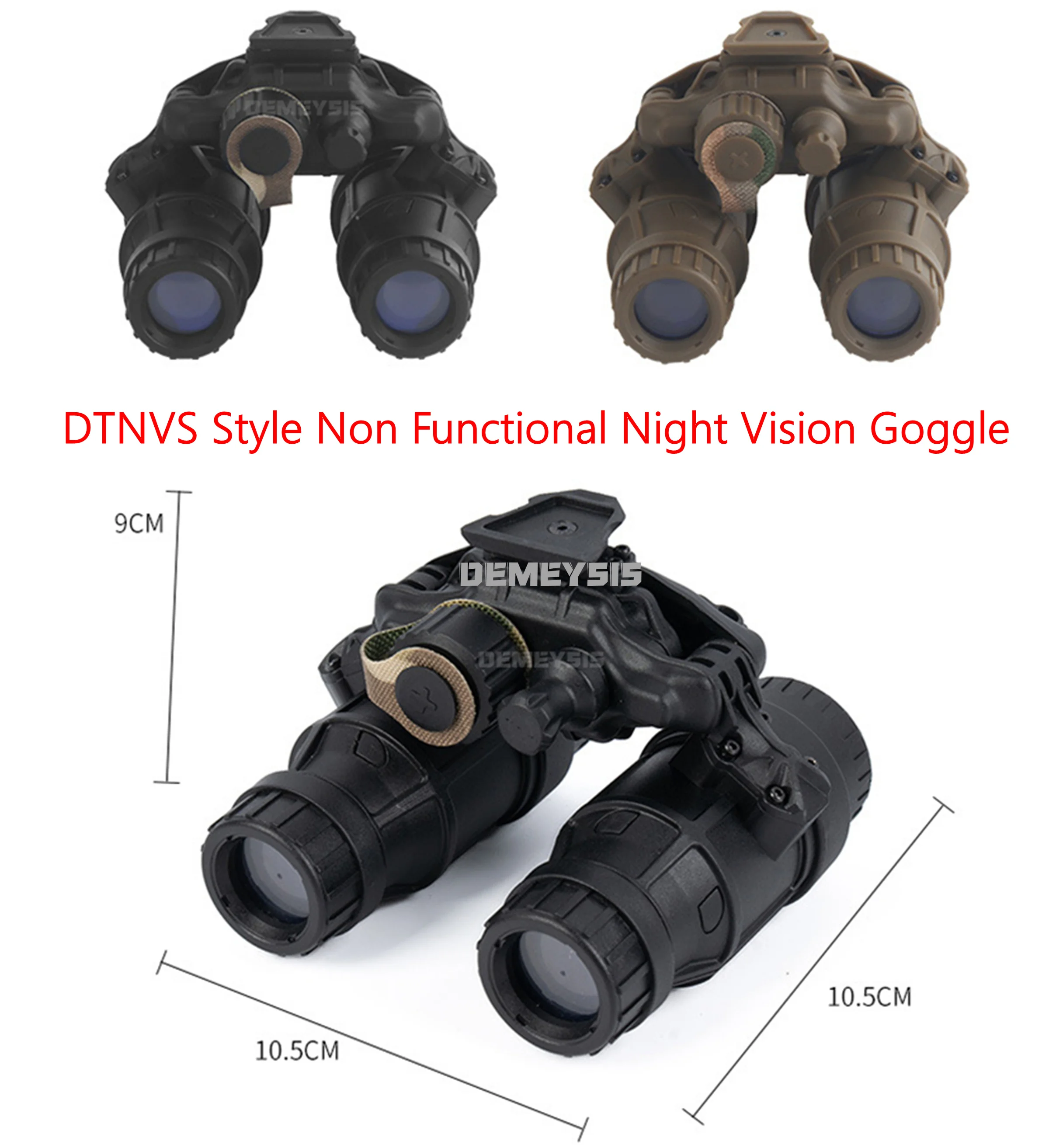 Gafas de visión nocturna DTNVS simulación abatible lateral nylon - imagen 5