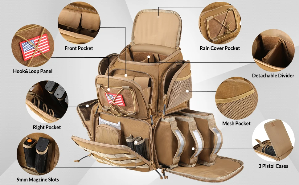 Interior con separadores y compartimentos para accesorios