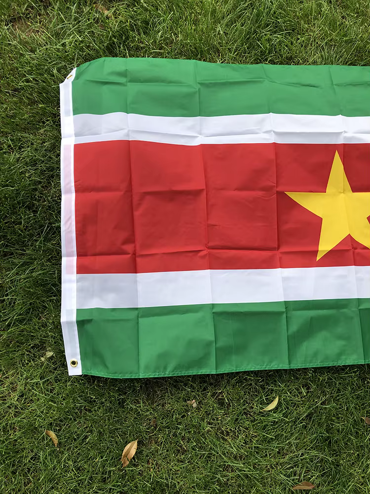 Bandera de Surinam 90x150 cm - Poliéster impresa a doble cara - imagen 5