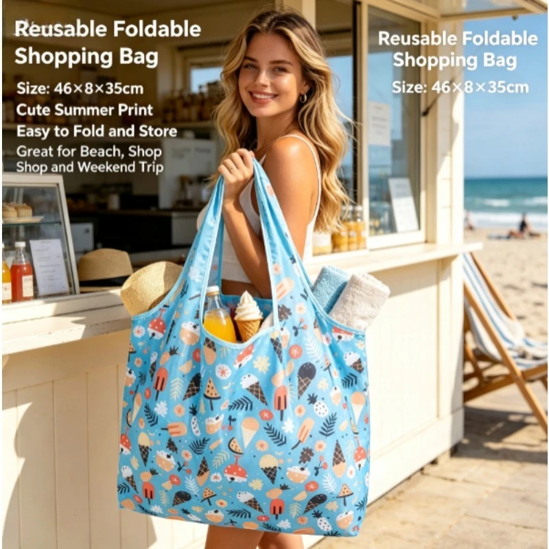 Bolsa impermeable plegable de nailon, bandolera ligera y compacta - imagen 2