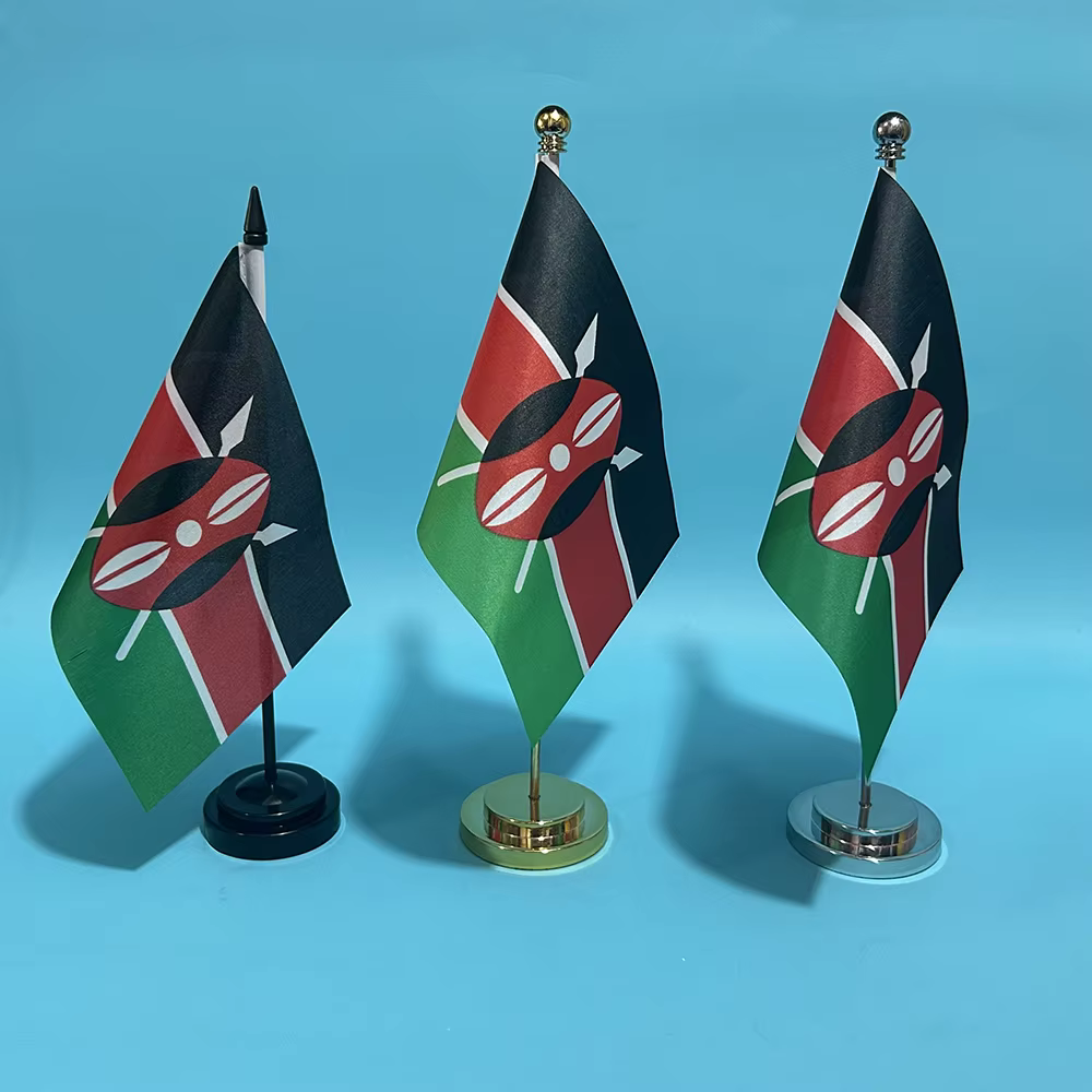 Bandera de Kenia de escritorio SKY FLAG vista frontal