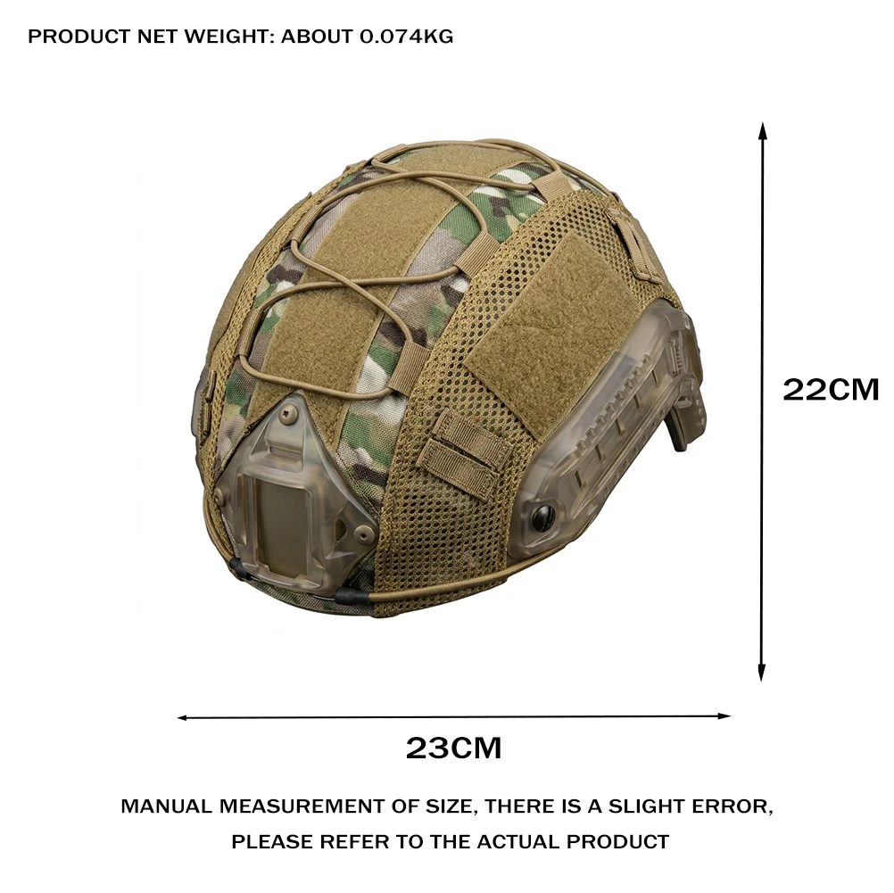 Funda táctica para casco OPHIDANTC en uso