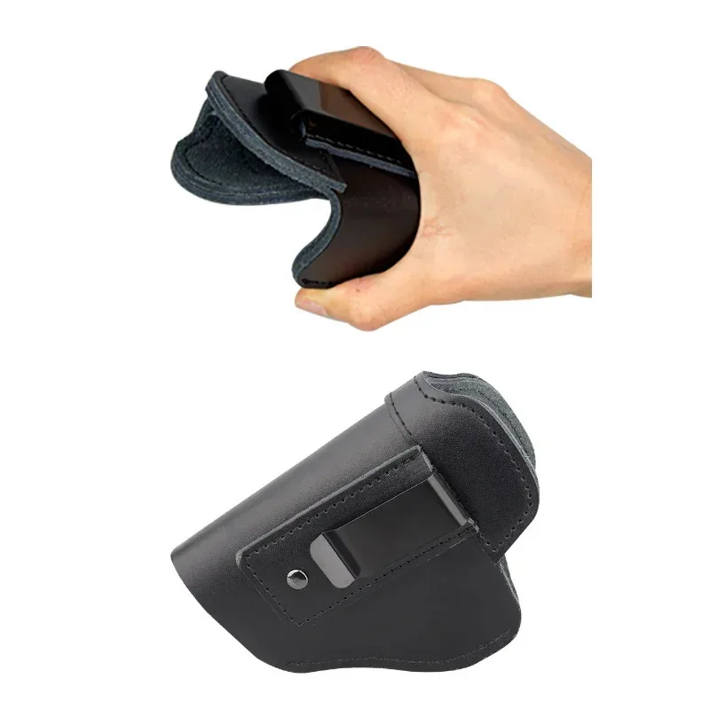 Funda táctica cuero IWB para Glock 17 19 43X y Sig P365 airsoft - imagen 4