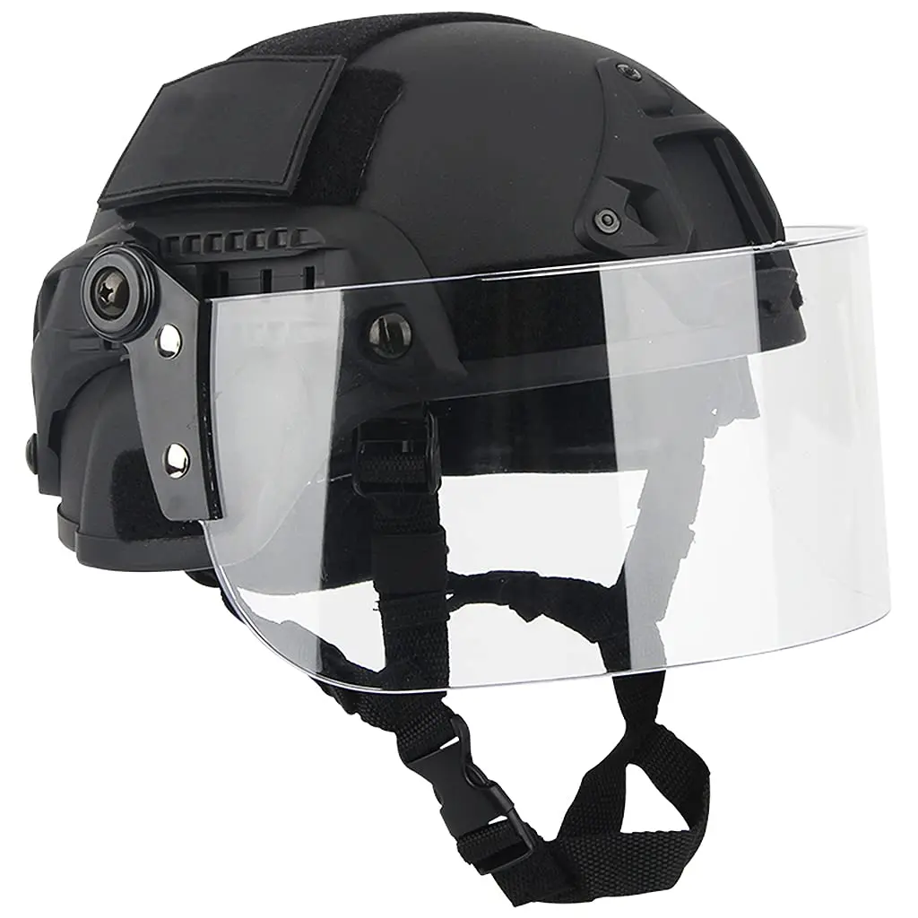 Casco táctico MICH 2000 con visera, lente PC y pasamontañas - imagen 4