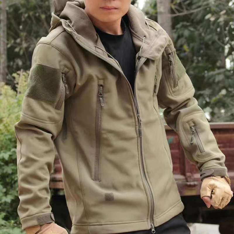 Traje impermeable invernal hombre softshell táctico - imagen 4
