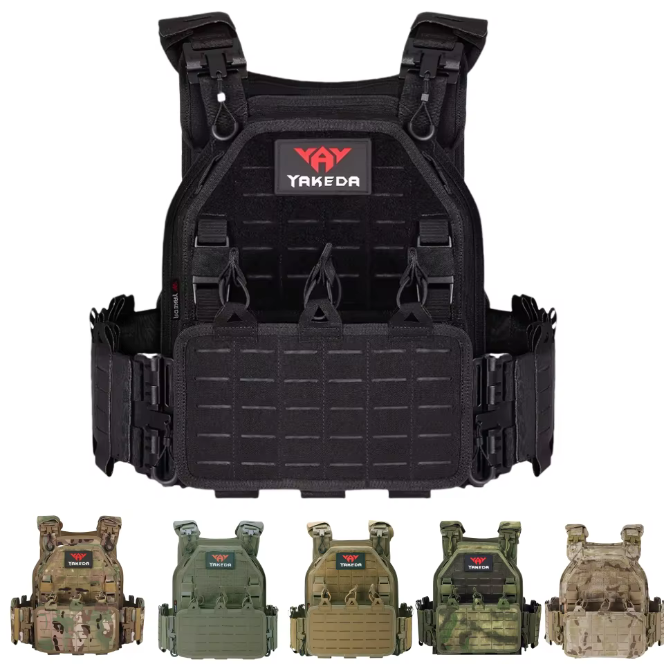 YAKEDA MOX CAMO chaleco porta placas de liberación rápida Nylon Molle - imagen 2