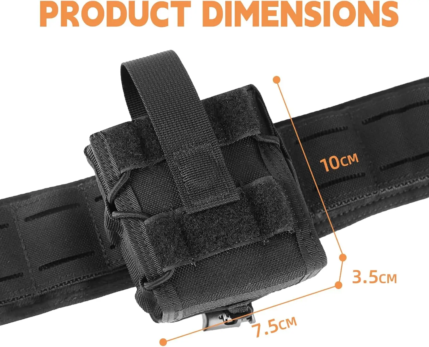 Detalle del sistema de sujeción compatible MOLLE