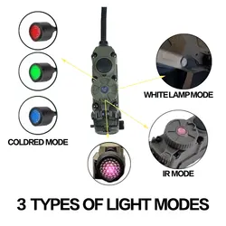 Linterna Sidewinder casco táctica – Luz IR estrobo caza y pesca
