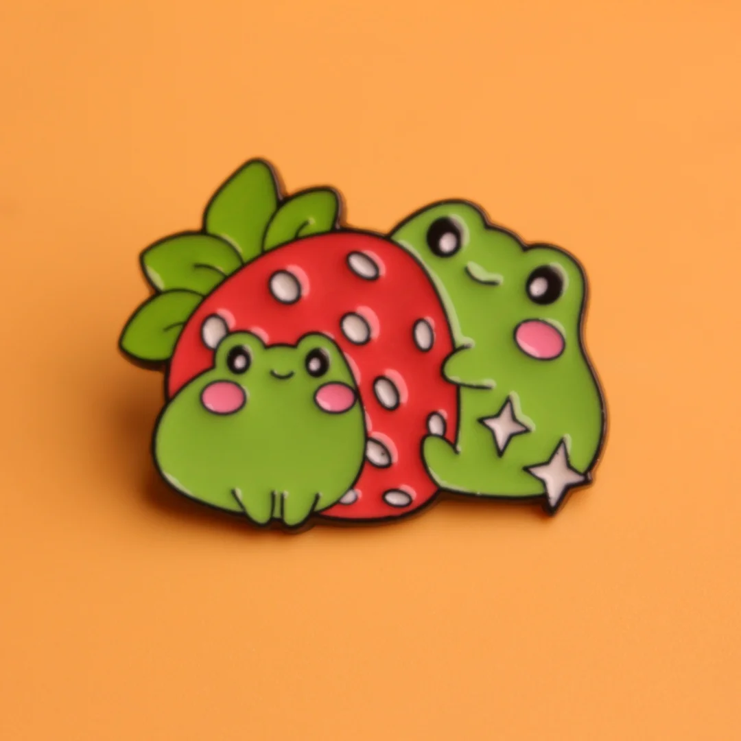 Broche aleación ranita simpática ajustable para decorar mochila - imagen 4