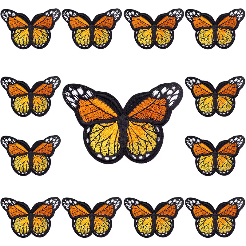 Parches bordados mariposa termoadhesivos – Decorativos para ropa - imagen 5