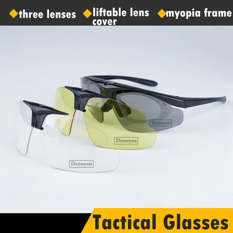 Gafas tácticas abatibles UV – Caza, senderismo y paintball
