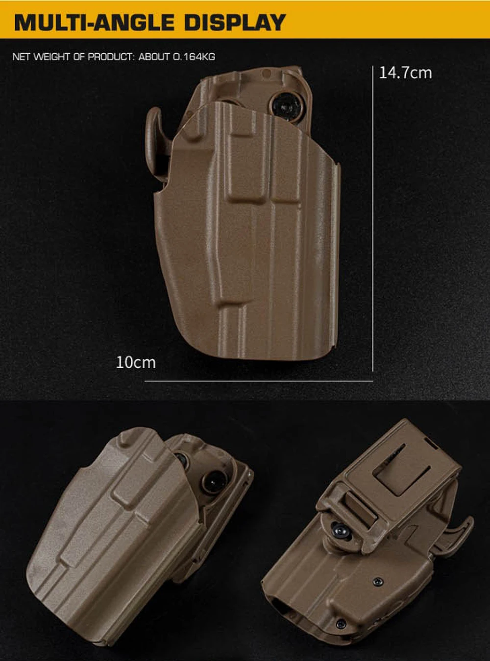 Funda en uso con equipamiento