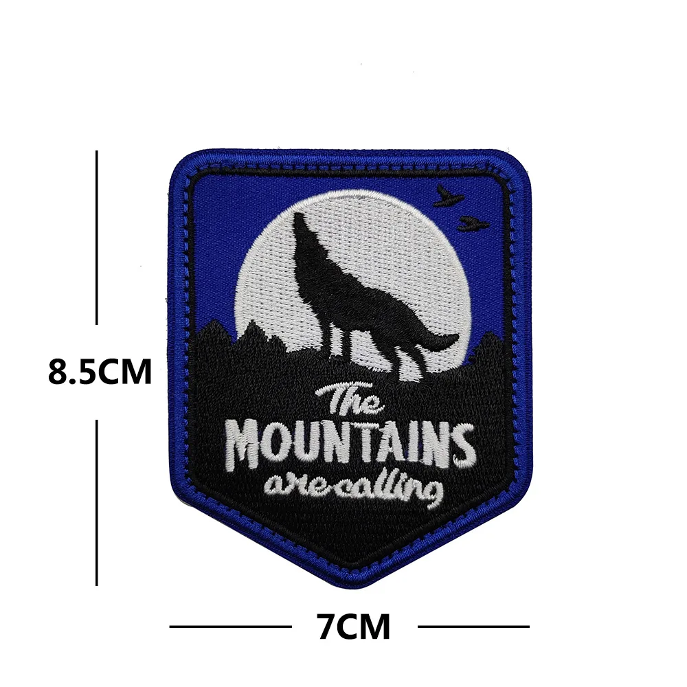 Parche bordado brújula para acampar - insignia táctica luminosa PVC - imagen 4