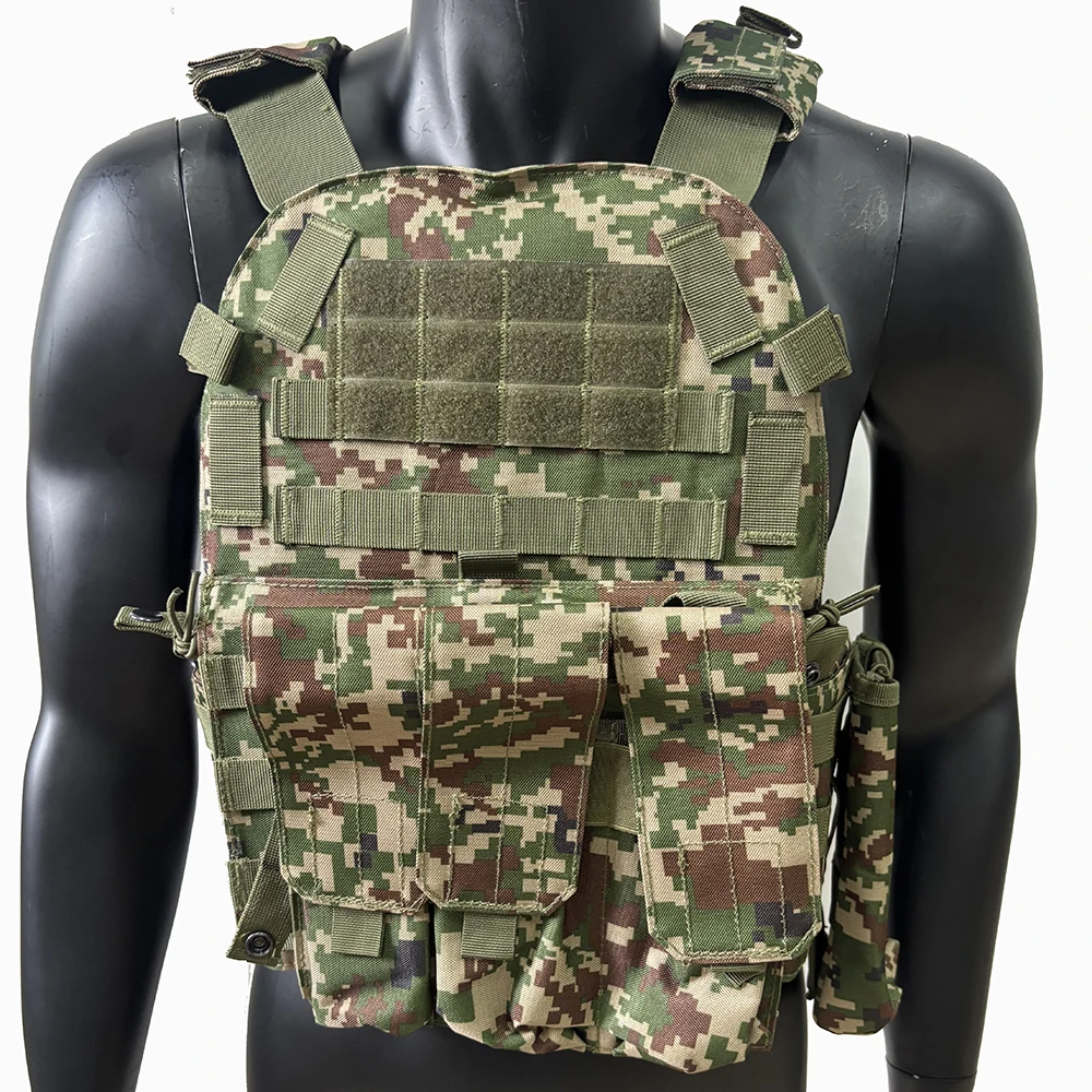Chaleco táctico camuflaje español desmontable rápido con protección