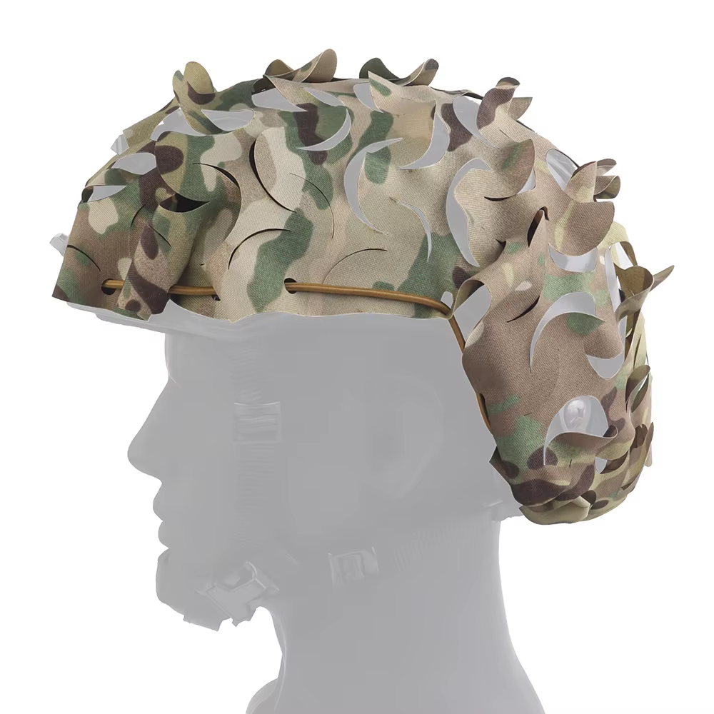 Funda de casco 3D láser recortada, camuflaje hoja para airsoft - imagen 4