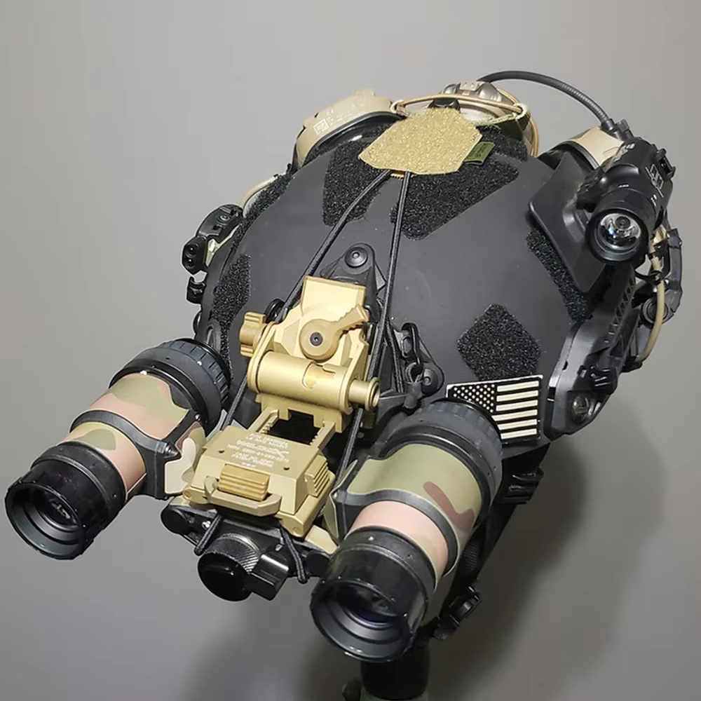 Kit retención NVG estilo KC para casco táctico con cuerda fija - imagen 4