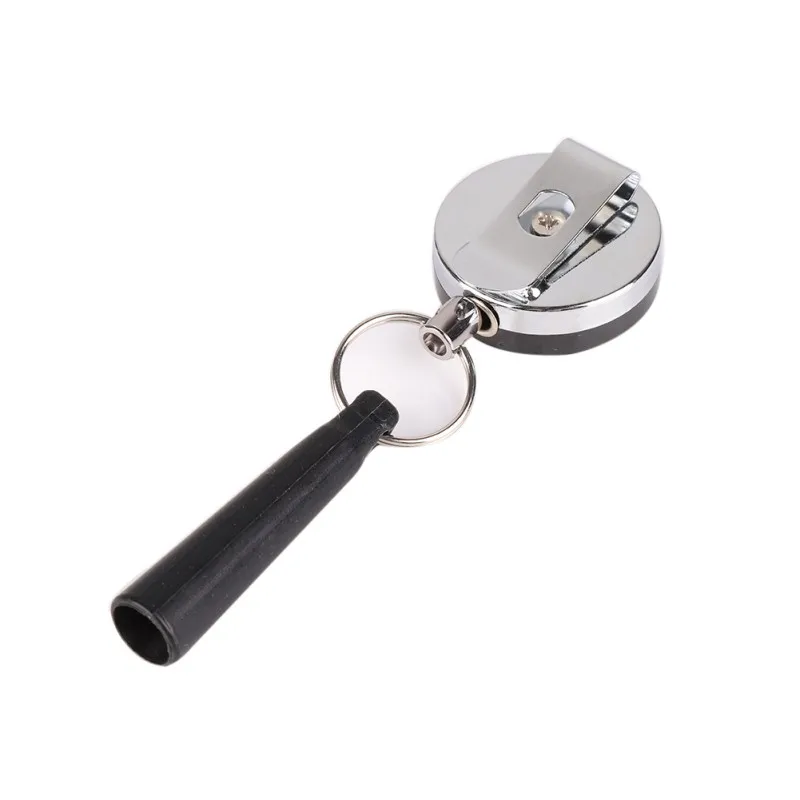 Portalápices retráctil táctico acero inoxidable con clip cinturón - imagen 4