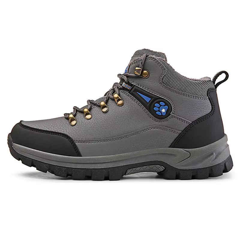 HIKEUP Botines tácticos invierno – Cuero negro transpirable seguridad