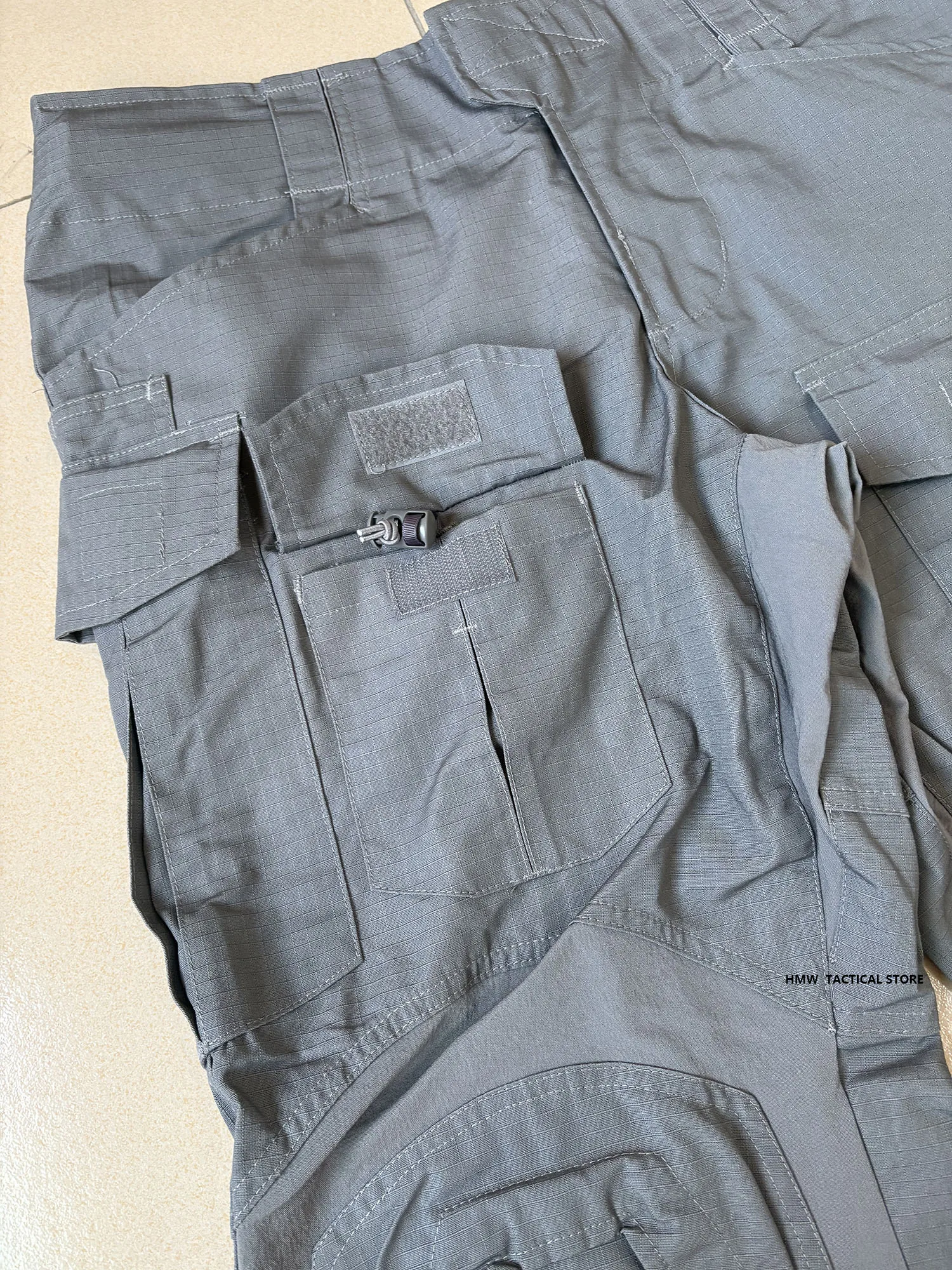 G3 Pantalones tácticos de combate gris ripstop con ajuste - imagen 2