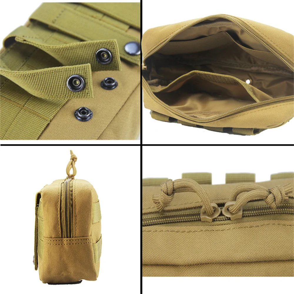 Bolsa táctica MOLLE de mano con velcro, EDC para uso diario - imagen 3